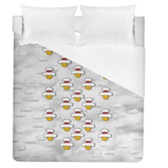 Santa And His Elves Duvet Cover (queen Size) by pepitasart