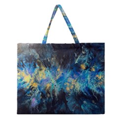 Luminescence Zipper Large Tote Bag by CKArtCreations