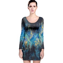 Luminescence Long Sleeve Velvet Bodycon Dress by CKArtCreations