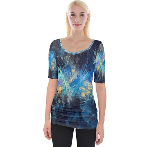 Luminescence Wide Neckline Tee by CKArtCreations