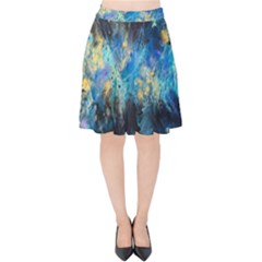 Luminescence Velvet High Waist Skirt