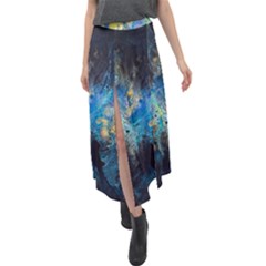 Luminescence Velour Split Maxi Skirt by CKArtCreations