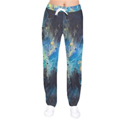 Luminescence Women Velvet Drawstring Pants