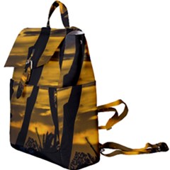 Silhouette Sunset Landscape Scene, Montevideo   Uruguay Buckle Everyday Backpack by dflcprints