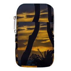 Silhouette Sunset Landscape Scene, Montevideo   Uruguay Waist Pouch (small) by dflcprints