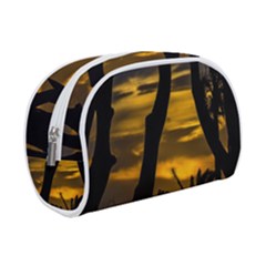 Silhouette Sunset Landscape Scene, Montevideo   Uruguay Makeup Case (small)