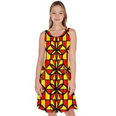 Rby-b-9-2 Knee Length Skater Dress With Pockets