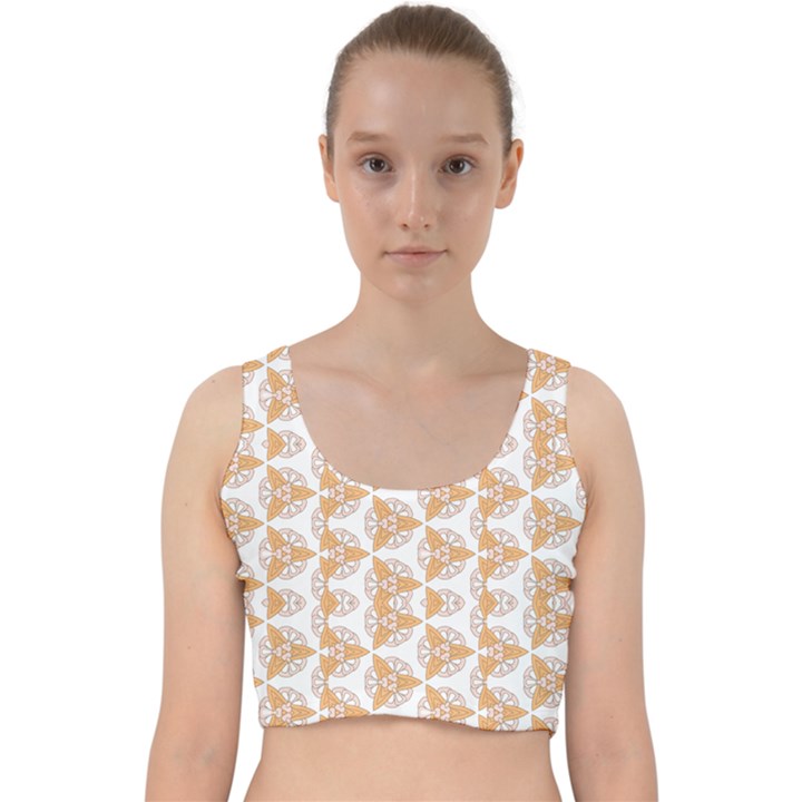 DF Giovanni di Graziano Velvet Racer Back Crop Top