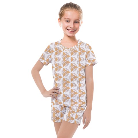 Df Giovanni Di Graziano Kids  Mesh Tee And Shorts Set by deformigo