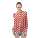 DF Persimmon Long Sleeve Chiffon Shirt View1