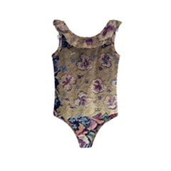 Old Embroidery 1 2 Kids  Frill Swimsuit by bestdesignintheworld