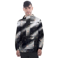 Polka Dots 1 1 Men s Front Pocket Pullover Windbreaker by bestdesignintheworld