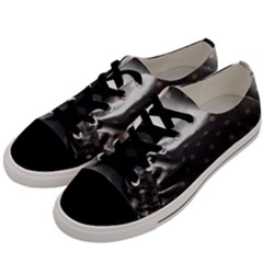 Polka Dots 1 2 Men s Low Top Canvas Sneakers by bestdesignintheworld