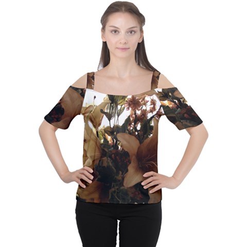 Lilies 1 1 Cutout Shoulder Tee by bestdesignintheworld