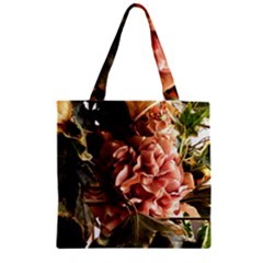 Begonia 1 1 Zipper Grocery Tote Bag by bestdesignintheworld