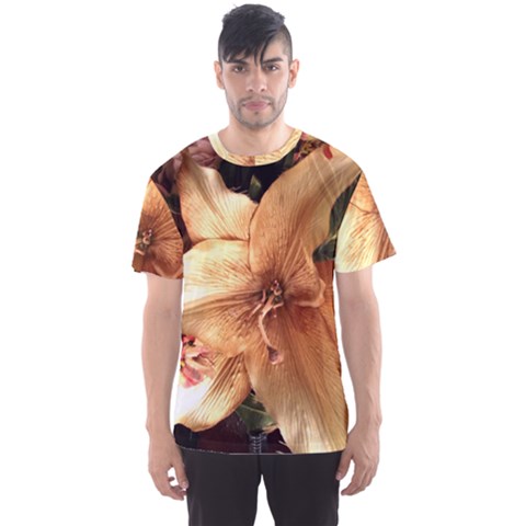 Lilies 1 3 Men s Sports Mesh Tee by bestdesignintheworld