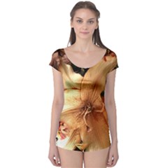 Lilies 1 3 Boyleg Leotard  by bestdesignintheworld