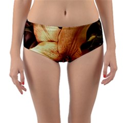 Lilies 1 3 Reversible Mid-waist Bikini Bottoms by bestdesignintheworld