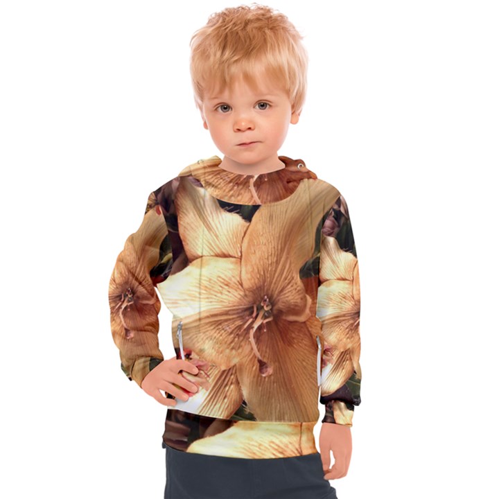 Lilies 1 3 Kids  Hooded Pullover