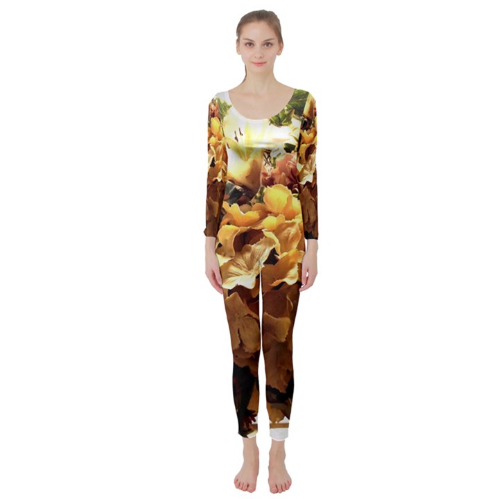 Begonia 1 2 Long Sleeve Catsuit