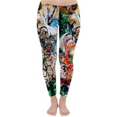 Lilies In A Vase 1 2 Classic Winter Leggings by bestdesignintheworld