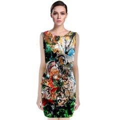 Lilies In A Vase 1 2 Classic Sleeveless Midi Dress by bestdesignintheworld