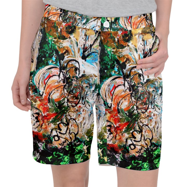 Lilies In A Vase 1 2 Pocket Shorts