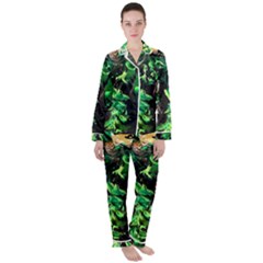 Plants 1 1 Satin Long Sleeve Pyjamas Set by bestdesignintheworld