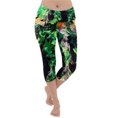 Plants 1 1 Lightweight Velour Capri Yoga Leggings by bestdesignintheworld