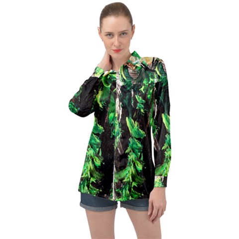 Plants 1 1 Long Sleeve Satin Shirt by bestdesignintheworld