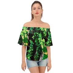 Plants 1 2 Off Shoulder Short Sleeve Top by bestdesignintheworld