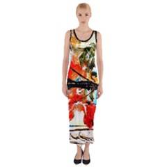 Lilies 1 7 Fitted Maxi Dress by bestdesignintheworld