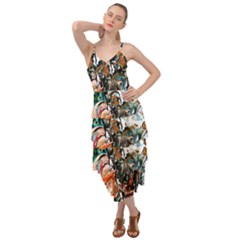 Lilies In A Vase 1 3 Layered Bottom Dress by bestdesignintheworld