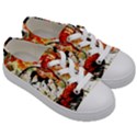 Lilies In A Vase 1 4 Kids  Low Top Canvas Sneakers View3