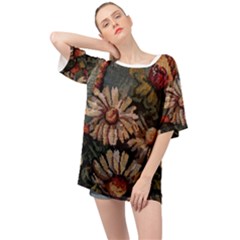 Old Embroidery 1 1 Oversized Chiffon Top by bestdesignintheworld