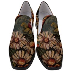 Old Embroidery 1 1 Women Slip On Heel Loafers by bestdesignintheworld