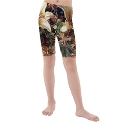 Lilies 1 4 Kids  Mid Length Swim Shorts by bestdesignintheworld