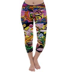 Alice Walk 1 2 Capri Winter Leggings  by bestdesignintheworld