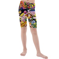 Alice Walk 1 2 Kids  Mid Length Swim Shorts by bestdesignintheworld