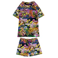 Alice Walk 1 2 Kids  Swim Tee And Shorts Set by bestdesignintheworld