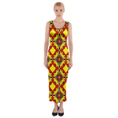 Rby-b-9-6 Fitted Maxi Dress by ArtworkByPatrick