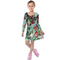 Eden Garden 1 4 Kids  Long Sleeve Velvet Dress View1