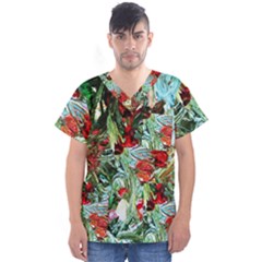 Eden Garden 1 4 Men s V-Neck Scrub Top