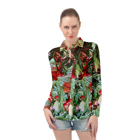 Eden Garden 1 4 Long Sleeve Chiffon Shirt by bestdesignintheworld