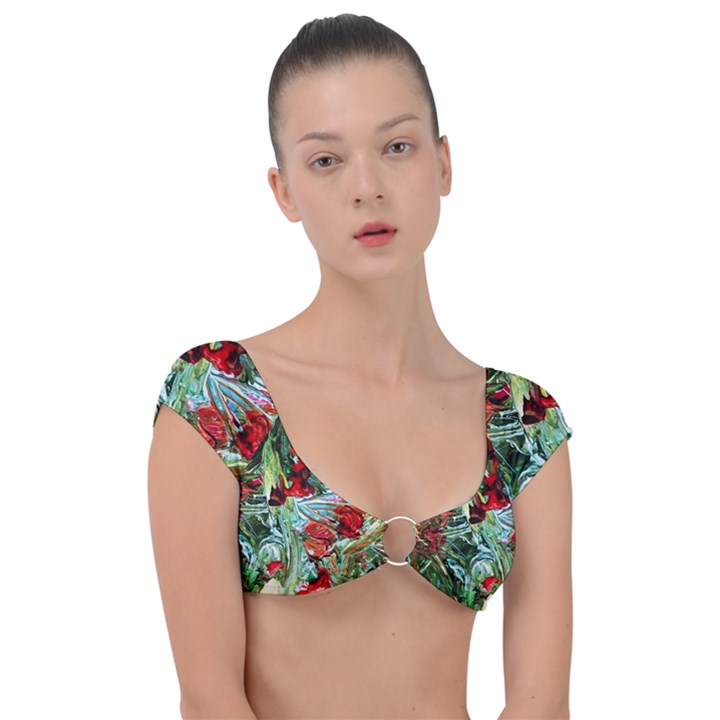 Eden Garden 1 4 Cap Sleeve Ring Bikini Top