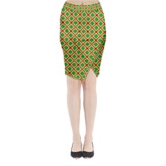 Df Irish Wish Midi Wrap Pencil Skirt by deformigo