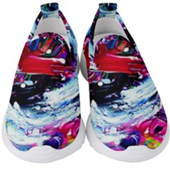 Red Airplane 1 1 Kids  Slip On Sneakers by bestdesignintheworld