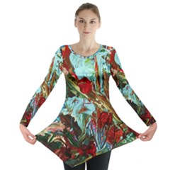 Eden Garden 1 5 Long Sleeve Tunic  by bestdesignintheworld