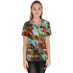 Eden Garden 1 5 Women s V-neck Scrub Top by bestdesignintheworld