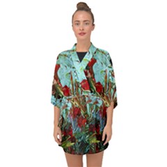 Eden Garden 1 5 Half Sleeve Chiffon Kimono by bestdesignintheworld